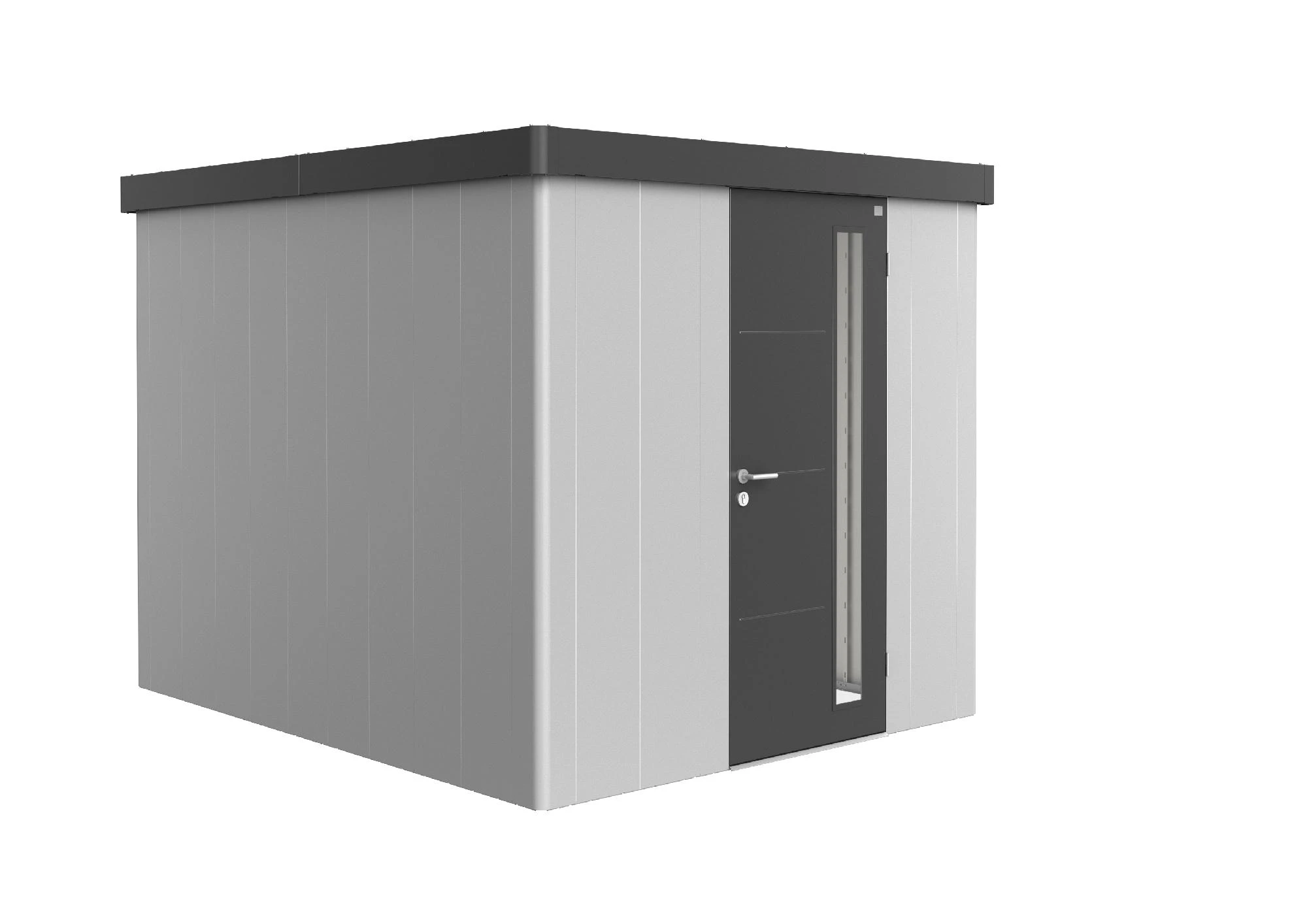 Biohort Gerätehaus Neo 3B 1.3 236 X 292 Cm Silber/dunkelgrau Standardtür 3 Biohort Gerätehaus Neo 3B 1.3 236 X 292 Cm Silber/dunkelgrau Standardtür