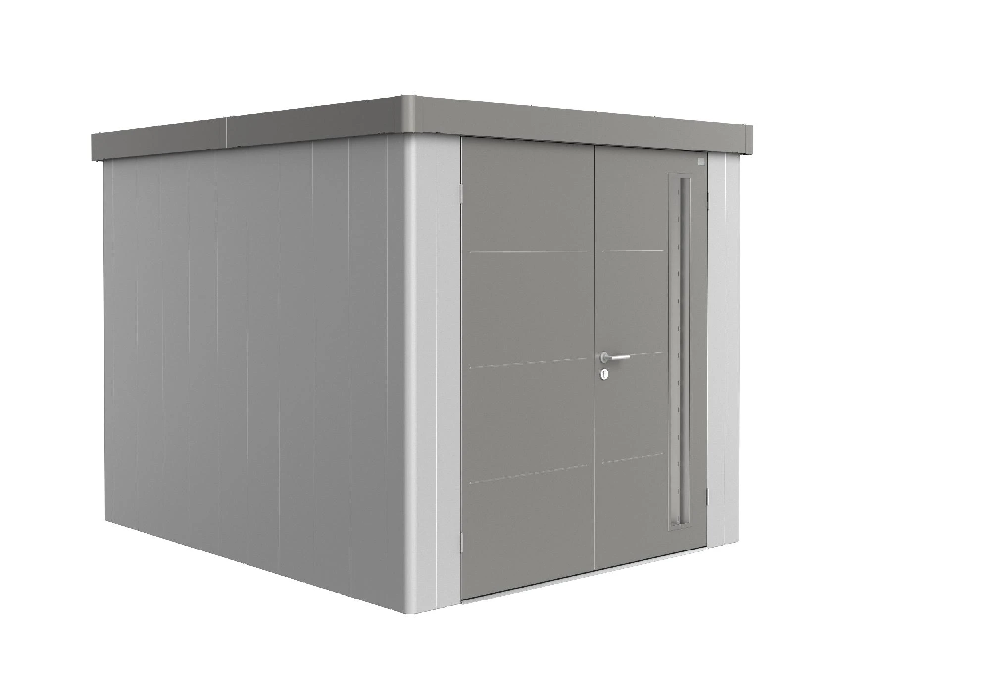 Biohort Gerätehaus Neo 3B 1.2 236 X 292 Cm Silber/quarzgrau Doppeltür 3 Biohort Gerätehaus Neo 3B 1.2 236 X 292 Cm Silber/quarzgrau Doppeltür