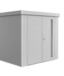 Biohort Gerätehaus Neo 4B 236 X 348 Cm Silber Doppeltür