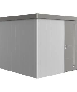 Biohort Gerätehaus Neo 4C 1.2 292 X 348 Cm Silber/quarzgrau Standardtür