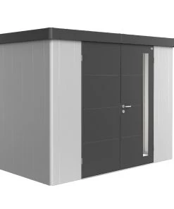 Biohort Gerätehaus Neo 2C 1.3 292 X 236 Cm Silber/dunkelgrau Doppeltür