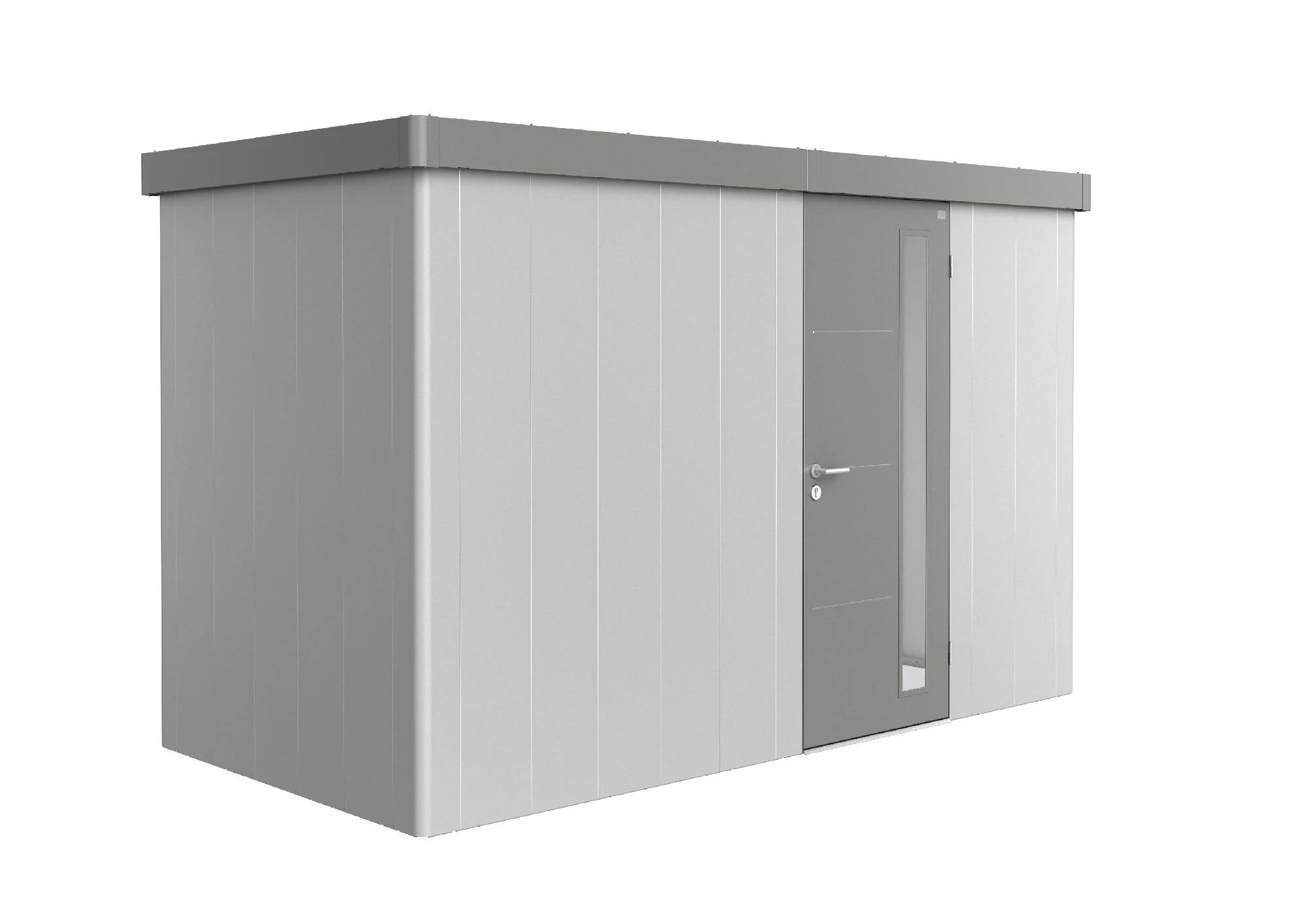 Biohort Gerätehaus Neo 1D 1.2 348 X 180 Cm Silber/quarzgrau Standardtür 3 Biohort Gerätehaus Neo 1D 1.2 348 X 180 Cm Silber/quarzgrau Standardtür