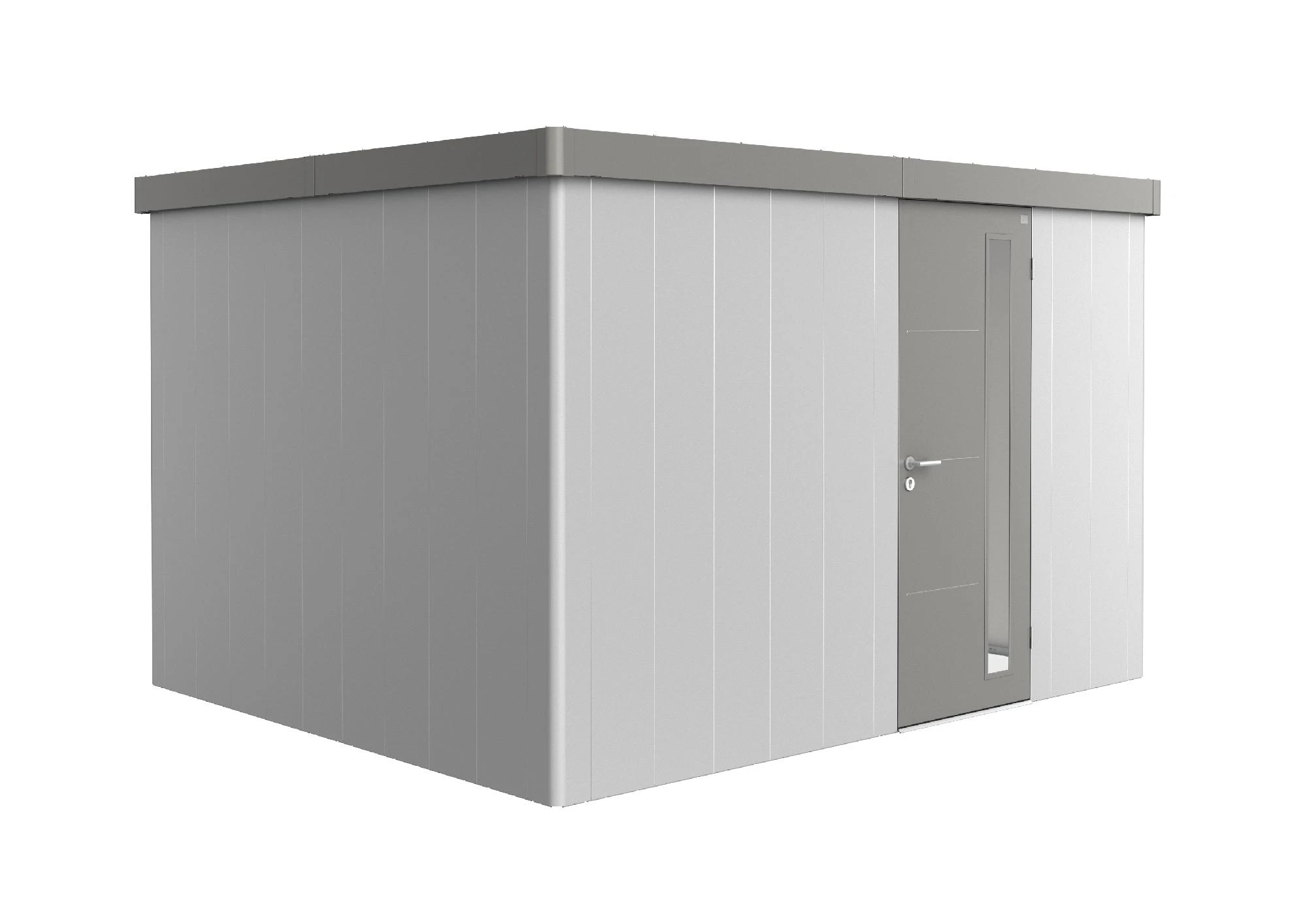 Biohort Gerätehaus Neo 3D 1.2 348 X 292 Cm Silber/quarzgrau Standardtür 3 Biohort Gerätehaus Neo 3D 1.2 348 X 292 Cm Silber/quarzgrau Standardtür