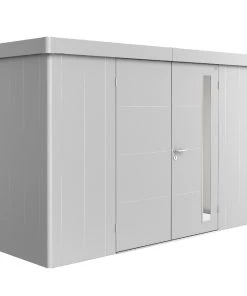 Biohort Gerätehaus Neo 2D 348 X 236 Cm Silber Doppeltür