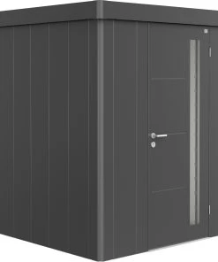 Biohort Gerätehaus Neo 1A 180 X 180 Cm Dunkelgrau Standardtür