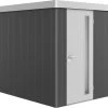 Biohort Gerätehaus Neo 2A 3.1 180 X 236 Cm Dunkelgrau/silber Standardtür