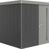 Biohort Gerätehaus Neo 2B 3.2 236 X 236 Cm Dunkelgrau/quarzgrau Standardtür -Weka Shop 9003414850392