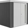 Biohort Gerätehaus Neo 1B 3.1 236 X 180 Cm Dunkelgrau/silber Doppeltür -Weka Shop 9003414850613