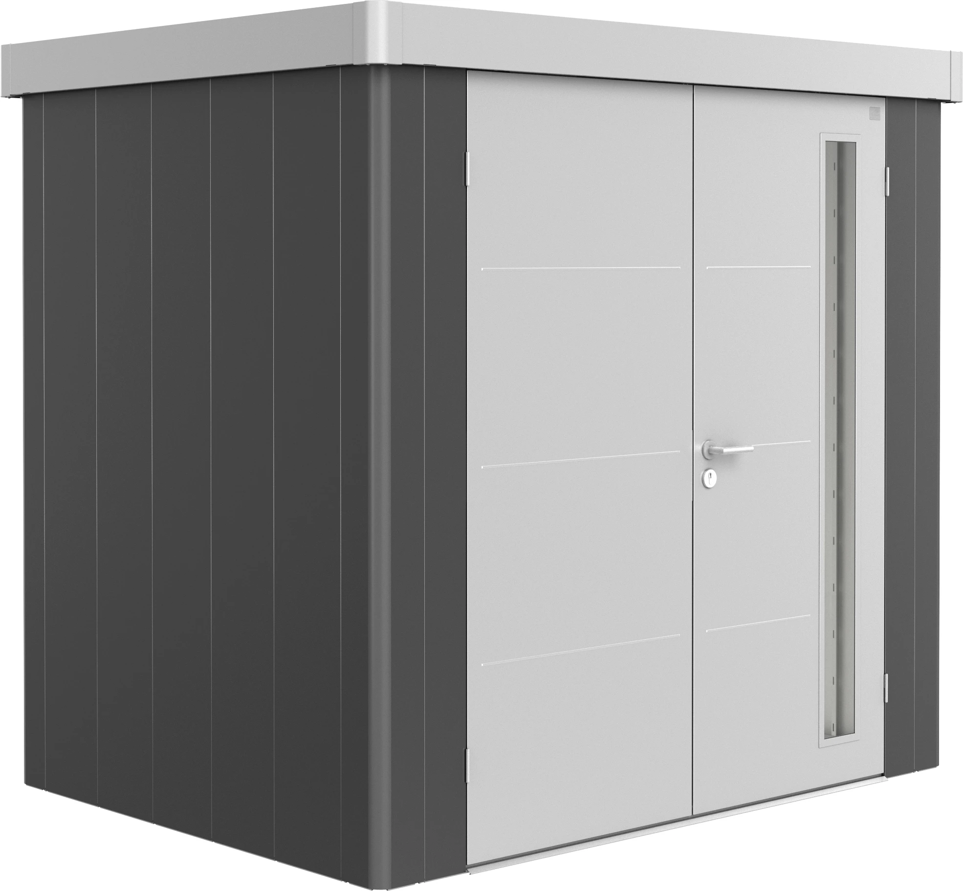 Biohort Gerätehaus Neo 1B 3.1 236 X 180 Cm Dunkelgrau/silber Doppeltür 3 Biohort Gerätehaus Neo 1B 3.1 236 X 180 Cm Dunkelgrau/silber Doppeltür
