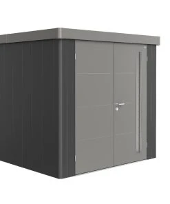Biohort Gerätehaus Neo 3B 3.2 236 X 292 Cm Dunkelgrau/quarzgrau Doppeltür