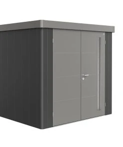 Biohort Gerätehaus Neo 4B 3.2 236 X 348 Cm Dunkelgrau/quarzgrau Doppeltür
