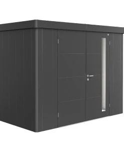 Biohort Gerätehaus Neo 2C 292 X 236 Cm Dunkelgrau Doppeltür