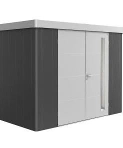 Biohort Gerätehaus Neo 2C 3.1 292 X 236 Cm Dunkelgrau/silber Doppeltür