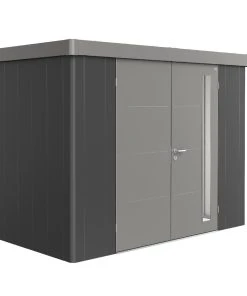Biohort Gerätehaus Neo 2C 3.2 292 X 236 Cm Dunkelgrau/quarzgrau Doppeltür