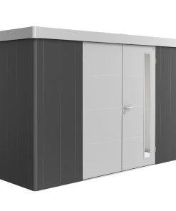 Biohort Gerätehaus Neo 1D 3.1 348 X 180 Cm Dunkelgrau/silber Doppeltür