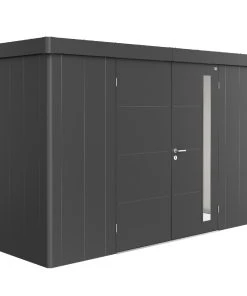 Biohort Gerätehaus Neo 2D 348 X 236 Cm Dunkelgrau Doppeltür
