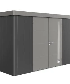 Biohort Gerätehaus Neo 2D 3.2 348 X 236 Cm Dunkelgrau/quarzgrau Doppeltür