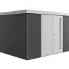 Biohort Gerätehaus Neo 3D 3.1 348 X 292 Cm Dunkelgrau/silber Doppeltür -Weka Shop 9003414860520 scaled