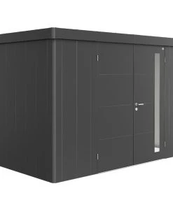 Biohort Gerätehaus Neo 4D 348 X 348 Cm Dunkelgrau Doppeltür