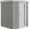 Biohort Gerätehaus Neo 1A 2.1 180 X 180 Cm Quarzgrau/silber Standardtür -Weka Shop 9003414870048