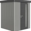 Biohort Gerätehaus Neo 1A 2.3 180 X 180 Cm Quarzgrau/dunkelgrau Standardtür -Weka Shop 9003414870055