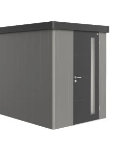 Biohort Gerätehaus Neo 4A 2.3 180 X 348 Cm Quarzgrau/silber Standardtür