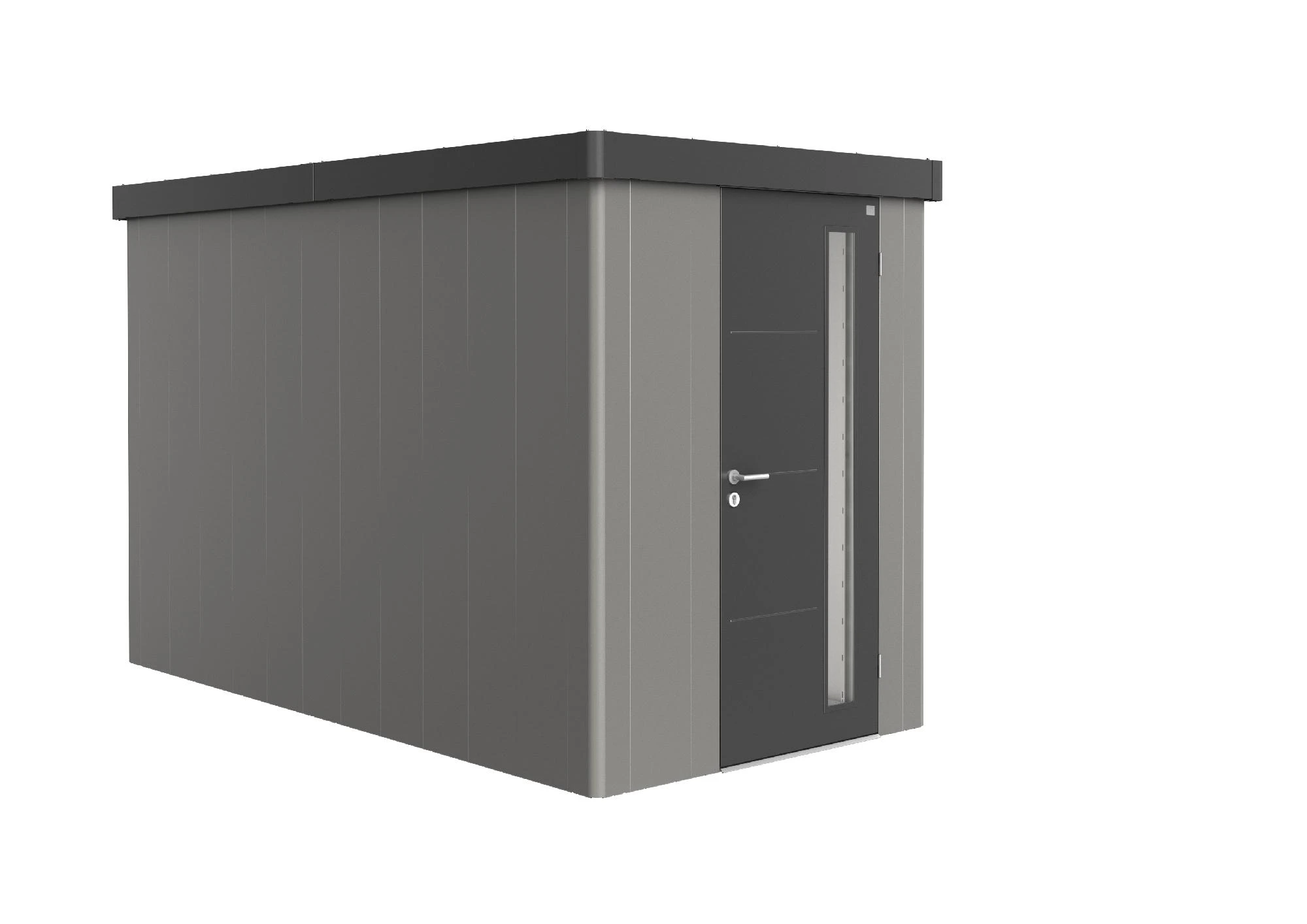 Biohort Gerätehaus Neo 4A 2.3 180 X 348 Cm Quarzgrau/silber Standardtür 3 Biohort Gerätehaus Neo 4A 2.3 180 X 348 Cm Quarzgrau/silber Standardtür