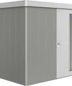 Biohort Gerätehaus Neo 1B 2.1 236 X 180 Cm Quarzgrau/silber Standardtür