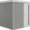 Biohort Gerätehaus Neo 2B 2.1 236 X 236 Cm Quarzgrau/silber Standardtür 2 Biohort Gerätehaus Neo 2B 2.1 236 X 236 Cm Quarzgrau/silber Standardtür -Weka Shop 9003414870376
