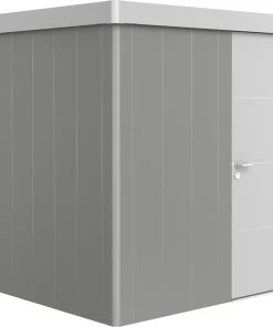 Biohort Gerätehaus Neo 2B 2.1 236 X 236 Cm Quarzgrau/silber Standardtür