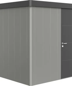 Biohort Gerätehaus Neo 2B 2.3 236 X 236 Cm Quarzgrau/dunkelgrau Standardtür