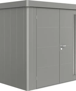 Biohort Gerätehaus Neo 1B 236 X 180 Cm Quarzgrau Doppeltür