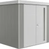 Biohort Gerätehaus Neo 1B 2.1 236 X 180 Cm Quarzgrau/silber Doppeltür -Weka Shop 9003414870611