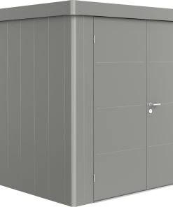 Biohort Gerätehaus Neo 2B 236 X 236 Cm Quarzgrau Doppeltür
