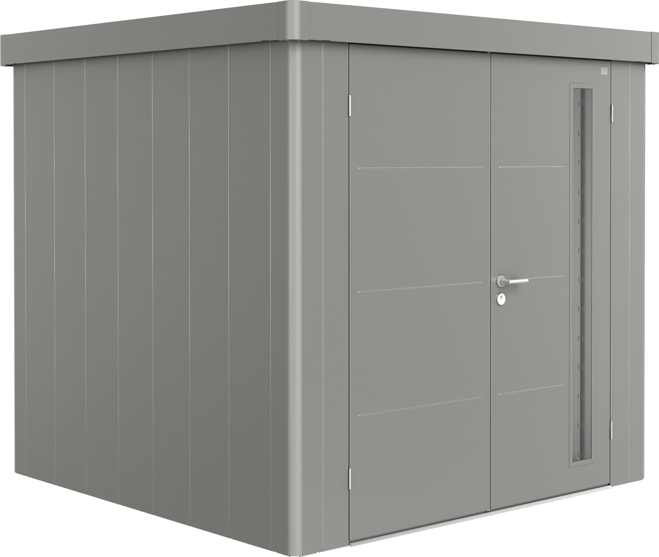 Biohort Gerätehaus Neo 2B 236 X 236 Cm Quarzgrau Doppeltür 3 Biohort Gerätehaus Neo 2B 236 X 236 Cm Quarzgrau Doppeltür