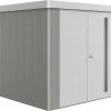 Biohort Gerätehaus Neo 2B 2.1 236 X 236 Cm Quarzgrau/silber Doppeltür -Weka Shop 9003414870642