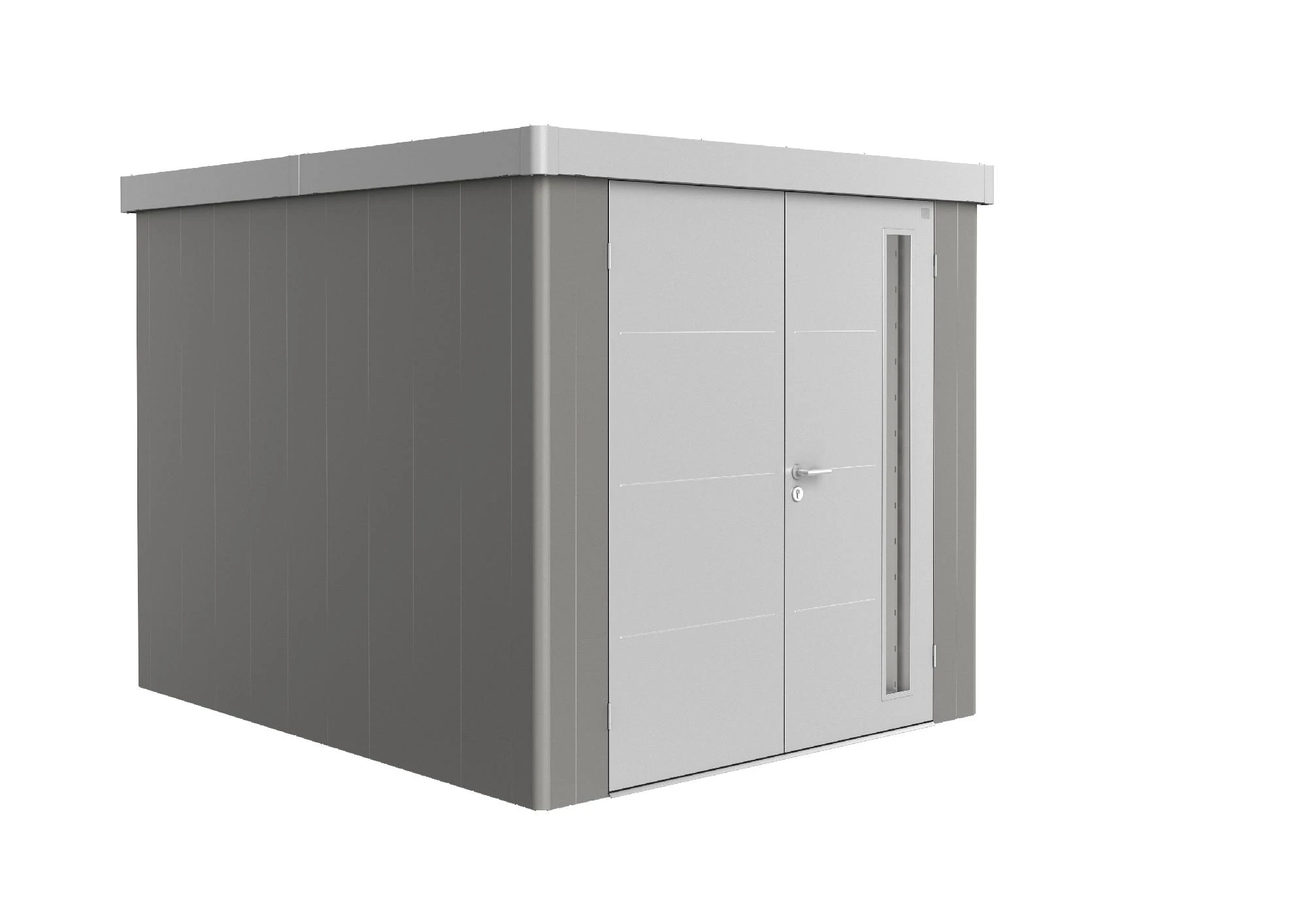 Biohort Gerätehaus Neo 3B 2.1 236 X 292 Cm Quarzgrau/silber Doppeltür 3 Biohort Gerätehaus Neo 3B 2.1 236 X 292 Cm Quarzgrau/silber Doppeltür