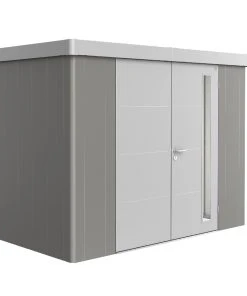 Biohort Gerätehaus Neo 1C 2.1 292 X 180 Cm Quarzgrau/silber Doppeltür