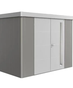 Biohort Gerätehaus Neo 2C 2.1 292 X 236 Cm Quarzgrau/silber Doppeltür