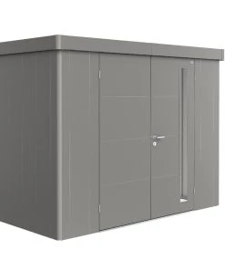 Biohort Gerätehaus Neo 3C 292 X 292 Cm Quarzgrau Doppeltür