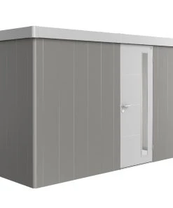 Biohort Gerätehaus Neo 1D 2.1 348 X 180 Cm Quarzgrau/ Silber Stan