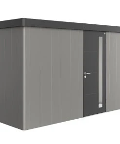 Biohort Gerätehaus Neo 1D 2.3 348 X 180 Cm Quarzgrau/ Dunkelgrau