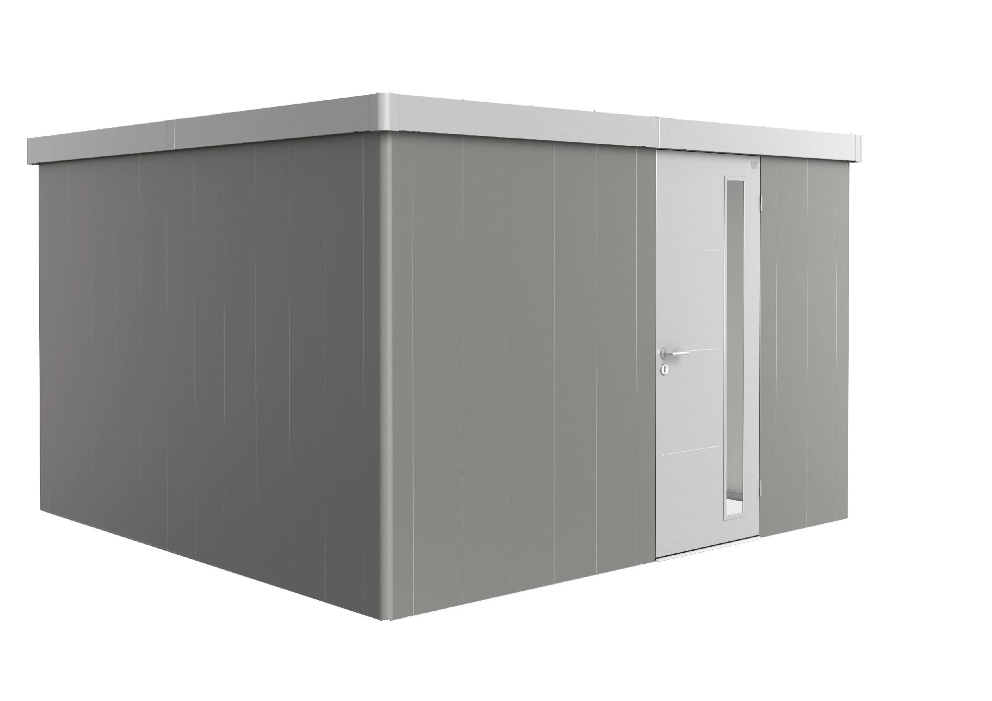 Biohort Gerätehaus Neo 4D 2.1 348 X 348 Cm Quarzgrau/silber Standardtür 3 Biohort Gerätehaus Neo 4D 2.1 348 X 348 Cm Quarzgrau/silber Standardtür