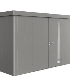 Biohort Gerätehaus Neo 2D 348 X 236 Cm Quarzgrau Doppeltür