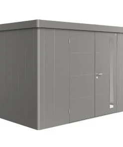 Biohort Gerätehaus Neo 4D 348 X 348 Cm Quarzgrau Doppeltür